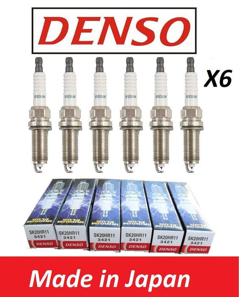 6PC DENSO IRIDIUM POWER SK20HR11 / 3421 LONG LIFE SPARK PLUGS (FOR TOYOTA LEXUS)