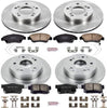 KOE4276 Autospecialty Front and Rear Replacement Brake Kit-Oe Brake Rotors & Ceramic Brake Pads