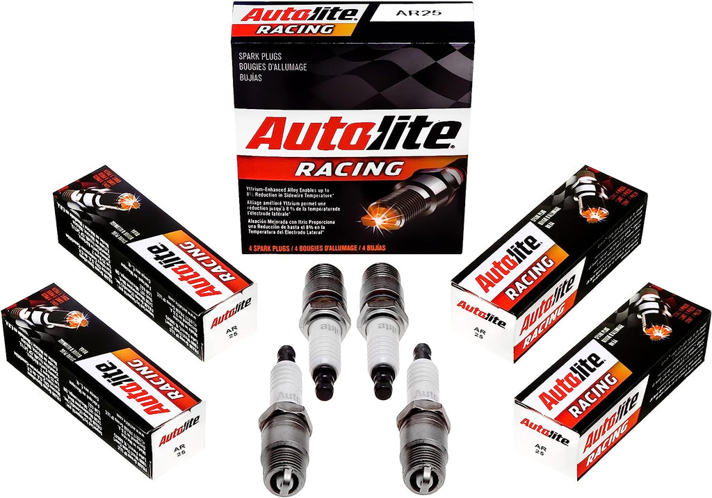 Autolite AR25-4PK High Performance Racing Resistor Spark Plug, Pack of 4