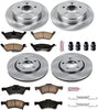 KOE4458 Autospecialty Front and Rear Replacement Brake Kit-Oe Brake Rotors & Ceramic Brake Pads