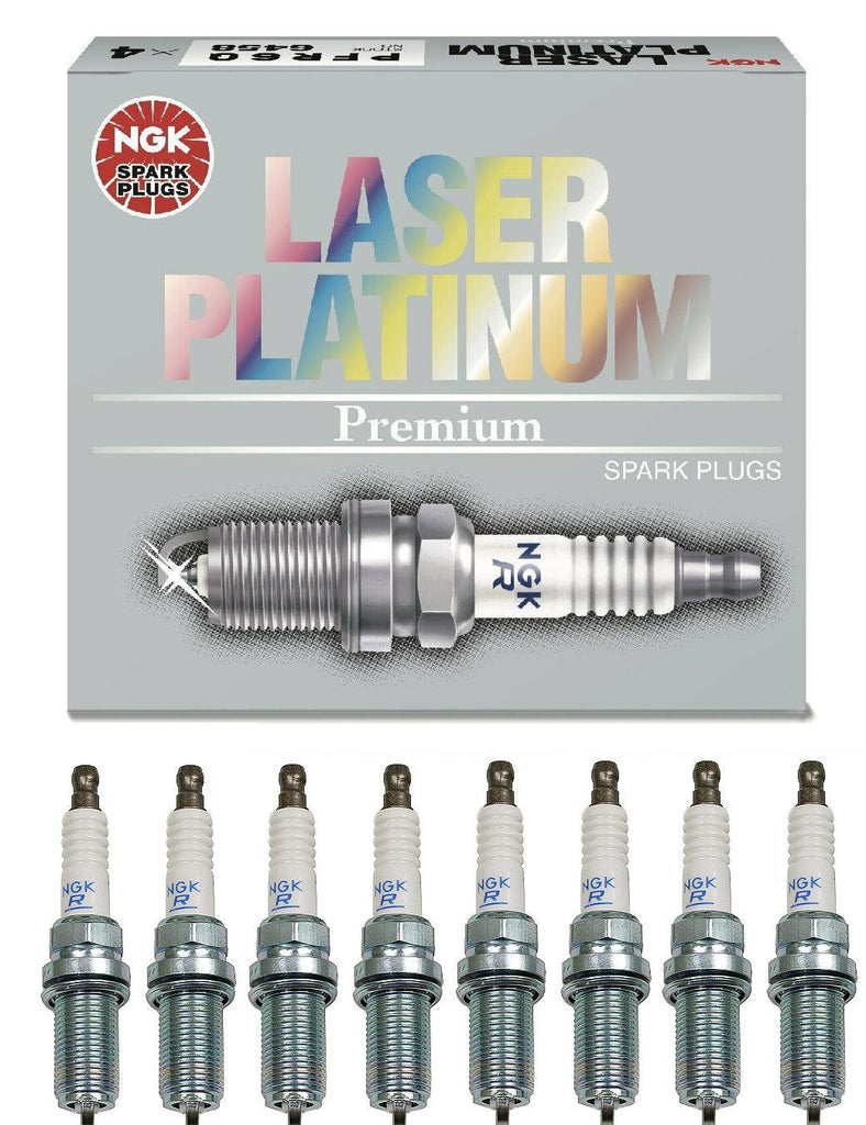 NGK "LASER PLATINUM" Spark Plugs (Set of 8) 2005-2015 for Nissan Armada 5.6L V8