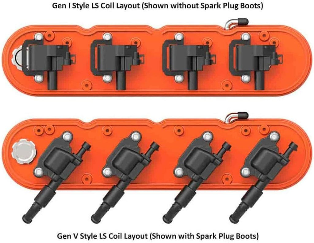 Holley 2-Piece Valve Cover Factory Orange