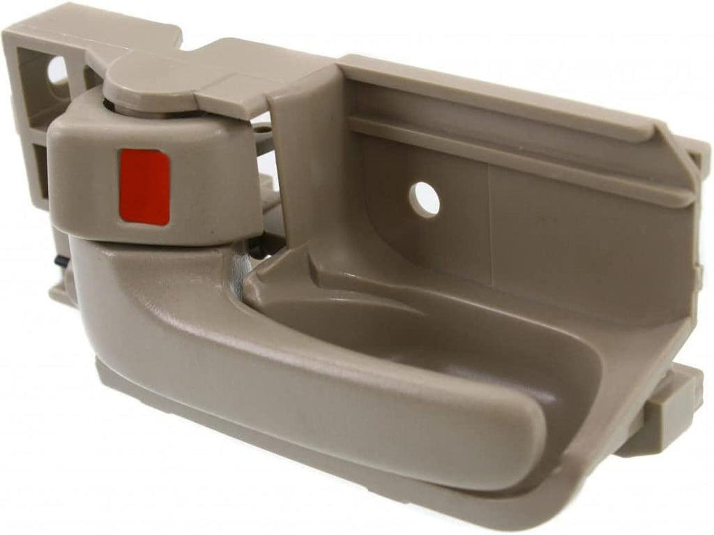 Compatible with Toyota Corolla Interior Door Handle Front, Driver Side Beige (2003-2008) | with Door Lock Button| Trim:All Submodels