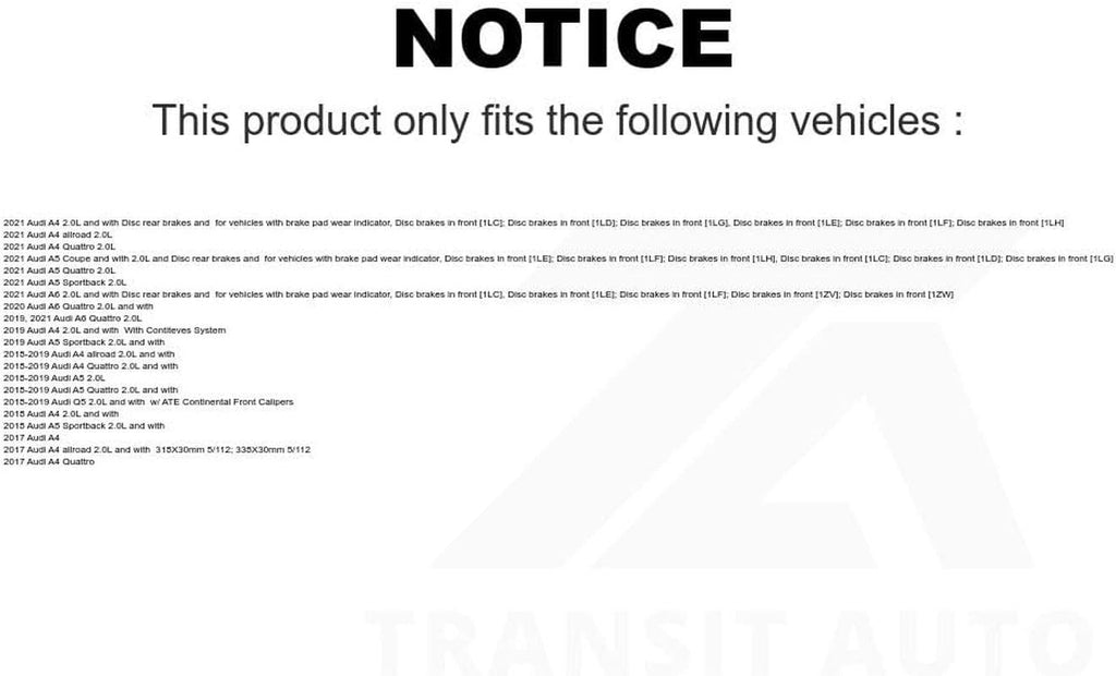 Mpulse Disc Brake Pads Wear Sensor SEN-2BWS0433 for Audi Q5 A4 A5 Quattro SQ5 A6 S5 S4 Sportback Allroad S7 S6 A7