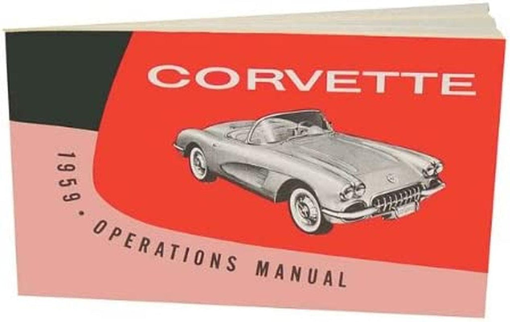 1959 CORVETTE OWNERS INSTRUCTION & OPERATING MANUAL - GUIDE - . ALL MODELS 59