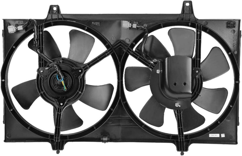 OEM-RF-0229 Factory Style Radiator Cooling Fan Assembly Cooling Efficiency Improved Direct Replacement [Compatible with 2000-2001 Maxima]