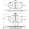 Centric Front Disc Brake Pad for Escape, Tribute, Mariner (105.10472)