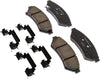 Gold 17D1075CHF2 Ceramic Front Disc Brake Pad Kit with Clips