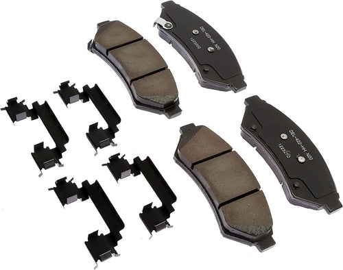 Gold 17D1075CHF2 Ceramic Front Disc Brake Pad Kit with Clips