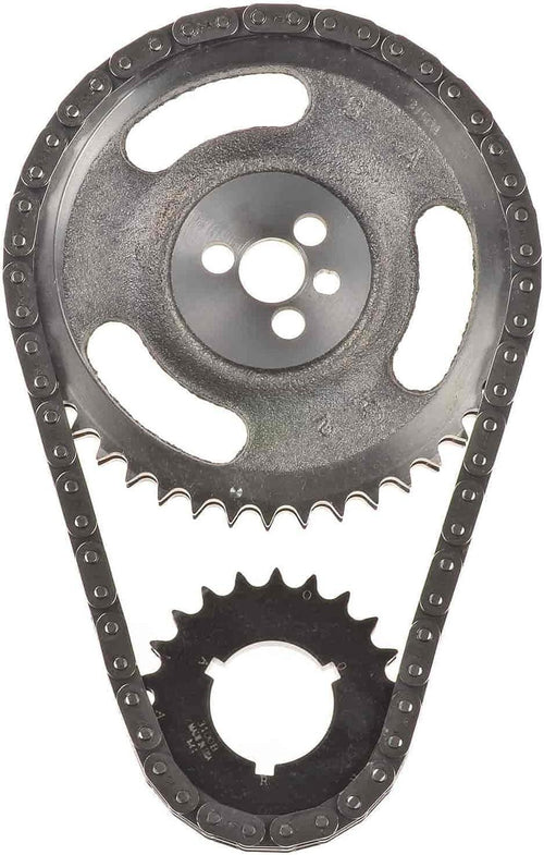 Double Roller Timing Chain Set | for 1987-1992 Small Block Chevy 305-350 | Made in USA | with Factory Hydraulic Roller Cam | Not for Use with LT1 or LT4 Engines | 3-Keyway