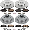 KOE1065 Autospecialty Front and Rear Replacement Brake Kit-Oe Brake Rotors & Ceramic Brake Pads