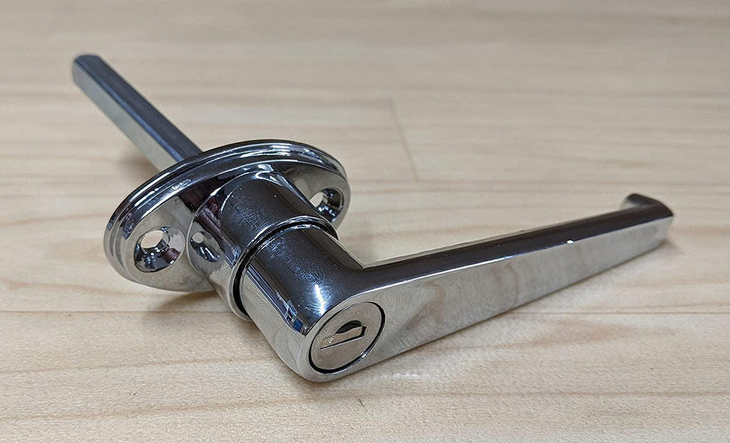 B2394L, L-Type Locking Door Handle - 3-1/2 Inch Handle Length with CL001 Key