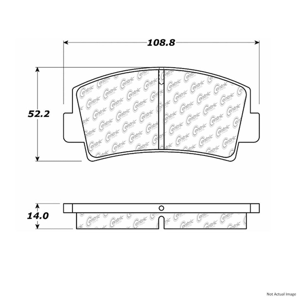 Centric Front Disc Brake Pad for RX-7, B2000, Courier (105.00760)