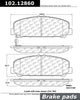 Centric Front Disc Brake Pad for Armada, QX56, Titan (102.12860)