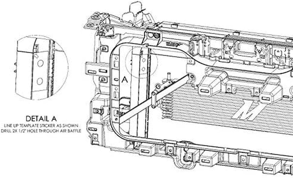 MMTC-K2-14 Transmission Cooler Compatible with Chevrolet Silverado 2014-2018 Silver