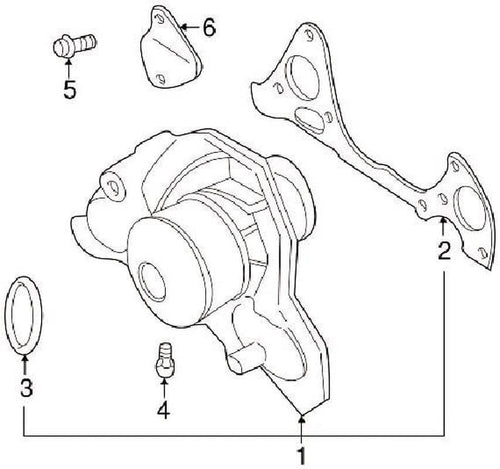 1300 A011, Engine Water Pump