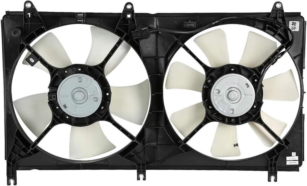 OEM-RF-0221 Factory Style Radiator Cooling Fan Assembly Cooling Efficiency Improved Direct Replacement [Compatible with 2004-2012 Galant],Black