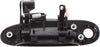 Aftermarket Front Exterior Door Handle Compatible with 2000-2005 Toyota Echo Smooth Black, with Keyhole, Set of 2, Driver and Passenger Side