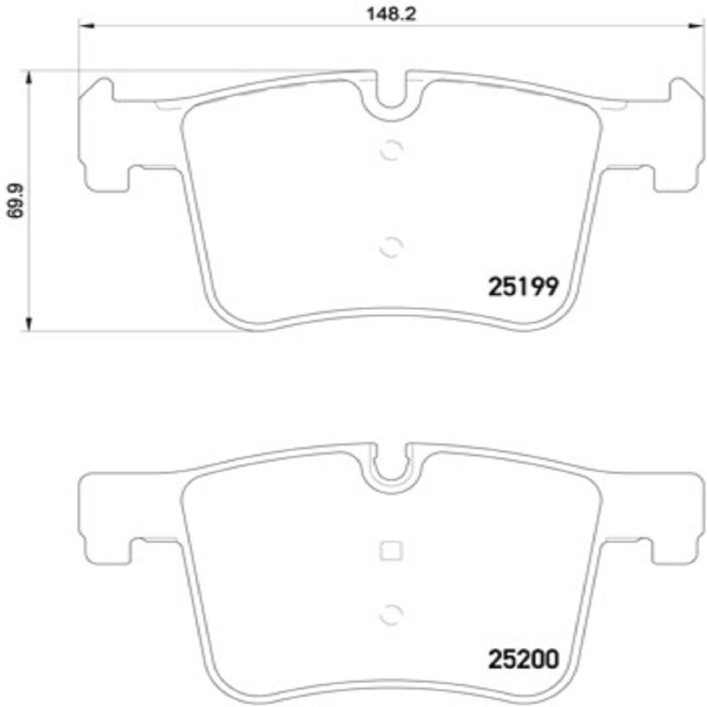 Brembo Front Disc Brake Pad Set for BMW (P06075)