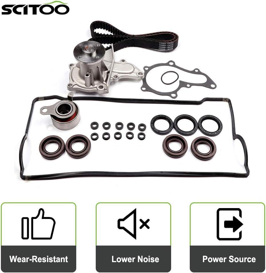 13568-056 TBK235 WP170-1860 VC15 TS26235 ITM235 VCTO015 Engine Timing Belt Kit Fits for 93-97 for Geo for Prizm 94-97 for Toyota Celica 93-97 for Toyota Corolla