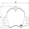 Brembo Front Disc Brake Pad Set for Porsche (P65019)
