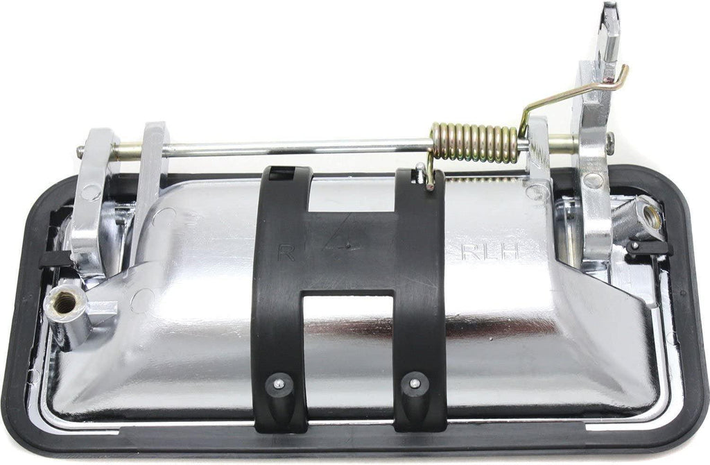 Rear Exterior Door Handle Compatible with 1995-2000 Chevrolet Tahoe/Gmc Yukon and 1992-1994 Chevrolet Blazer All Chrome (Plastic), Set of 2, Driver and Passenger Side