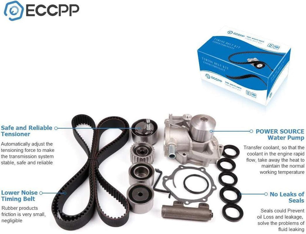 Timing Belt W/Water Pump Kit for 1996-1997 for Subaru Legacy 2.5L DOHC H4 16V EJ25D