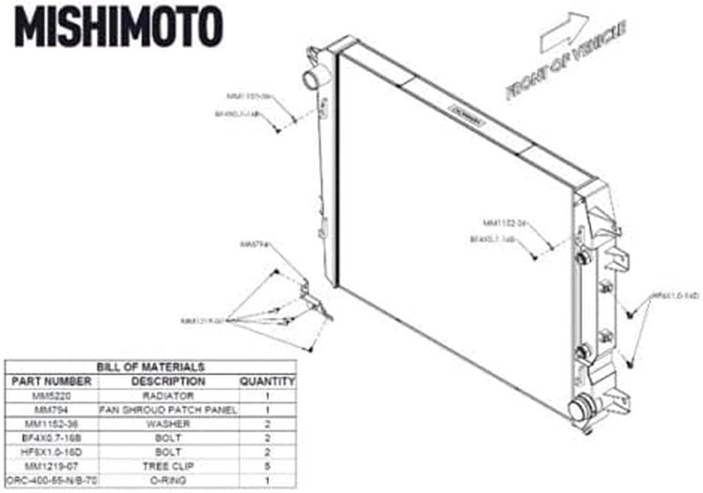 MMRAD-DMAX-17 Performance Aluminum Radiator, Compatible with Chevrolet/Gmc 6.6L Duramax 2017-2019