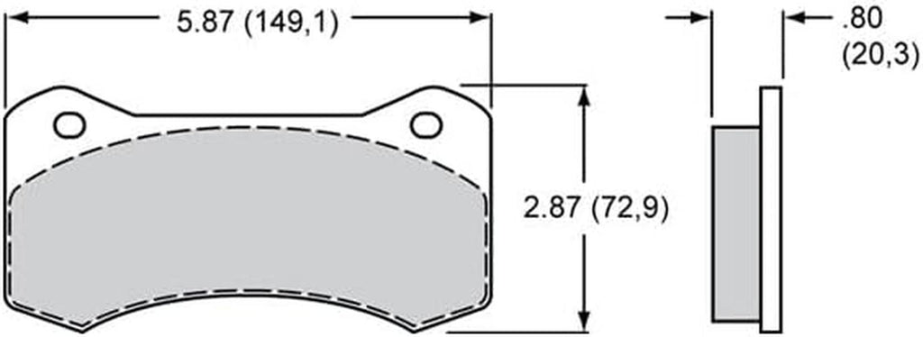 Pad, 6620-30, Aero4/6, 800, Axle Set