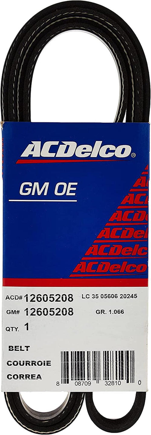 GM Original Equipment 12605208 V-Ribbed Serpentine Belt