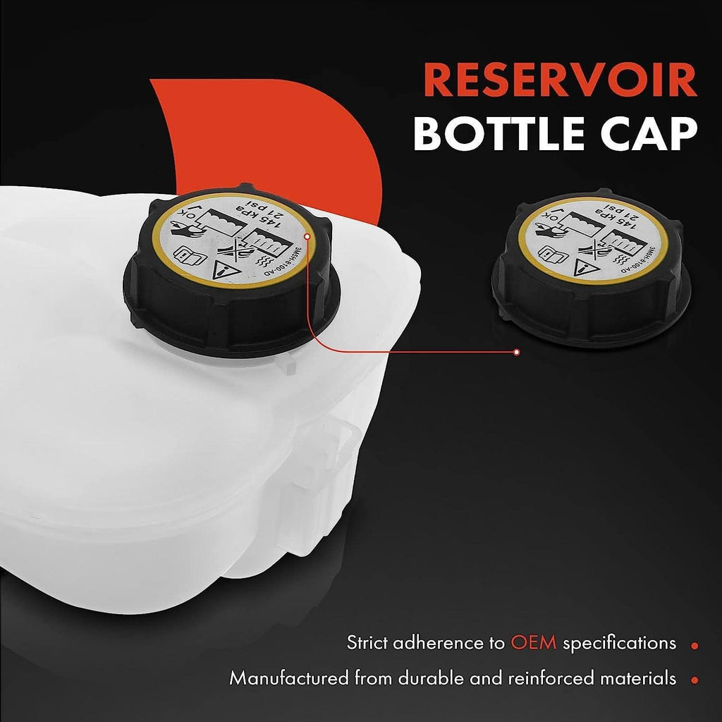 A-Premium Engine Coolant Overflow Recovery Reservoir Tank [With Cap] Compatible with Ford Escape 2013-2016 & Focus 2013-2018 & Transit Connect 2014-2018