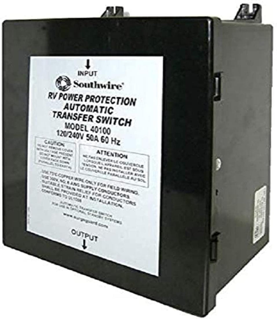 Technology Research (40100 50 Amp Surge Guard Automatic Transfer Switch,Black