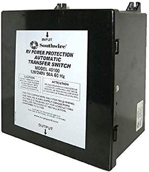 Technology Research (40100 50 Amp Surge Guard Automatic Transfer Switch,Black