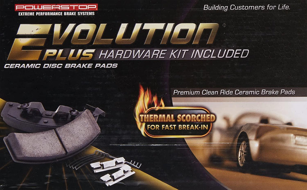 17-883, Z17 Rear Ceramic Brake Pads with Hardware