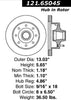 Centric Front Disc Brake Rotor for Ford (121.65045)