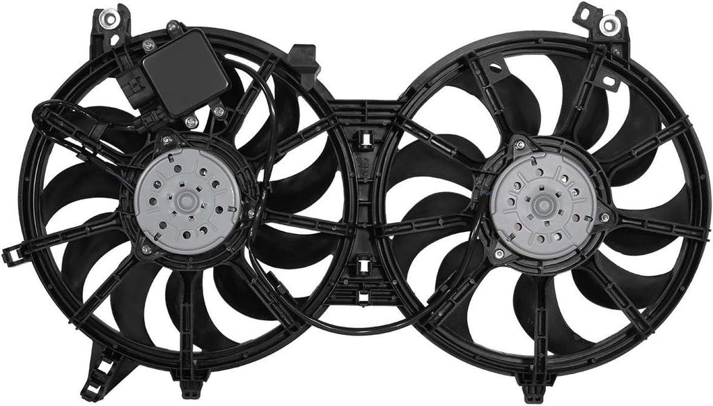 OEM-RF-0249 Factory Style Radiator Cooling Fan Assembly Direct Replacement [Compatible with Ex35 /Fx35 /Fx50 /G25 /G35 /G37 /M35H /M37 /Q40 /Q60 /Q70 /Q70L /Qx50 /Qx70 / 370Z] , Black