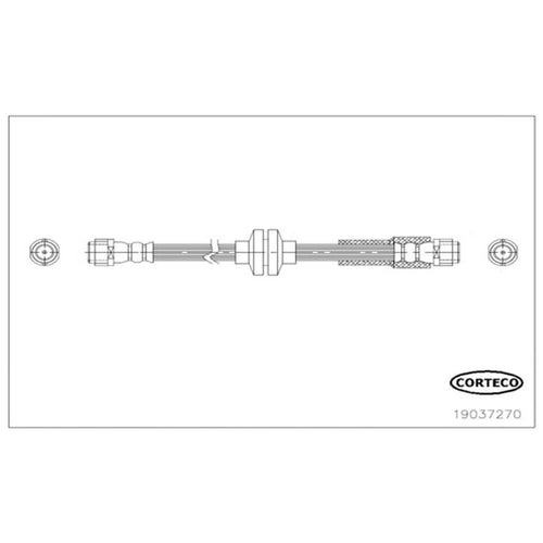 Corteco Brake Hydraulic Hose for E300, E350, E550, E280, E500, E320 19037270