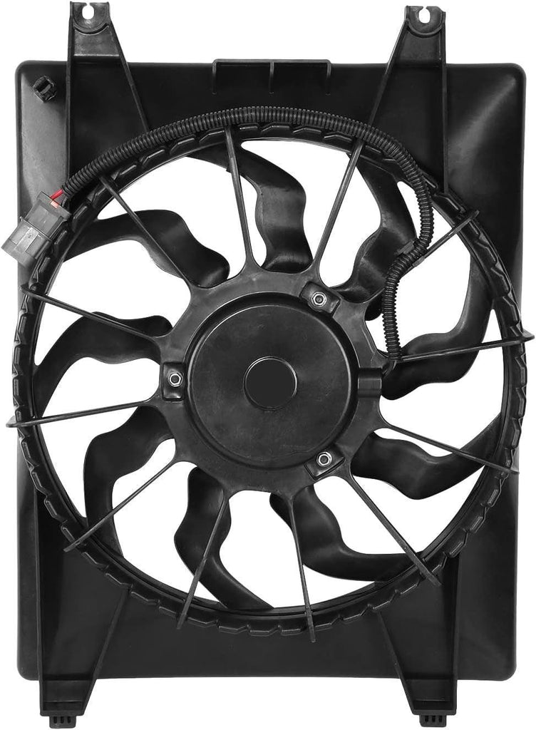 Factory Style Radiator Cooling Fan Assembly Compatible with 07-12 Veracruz Fits Left Side,Oem-Rf-1137