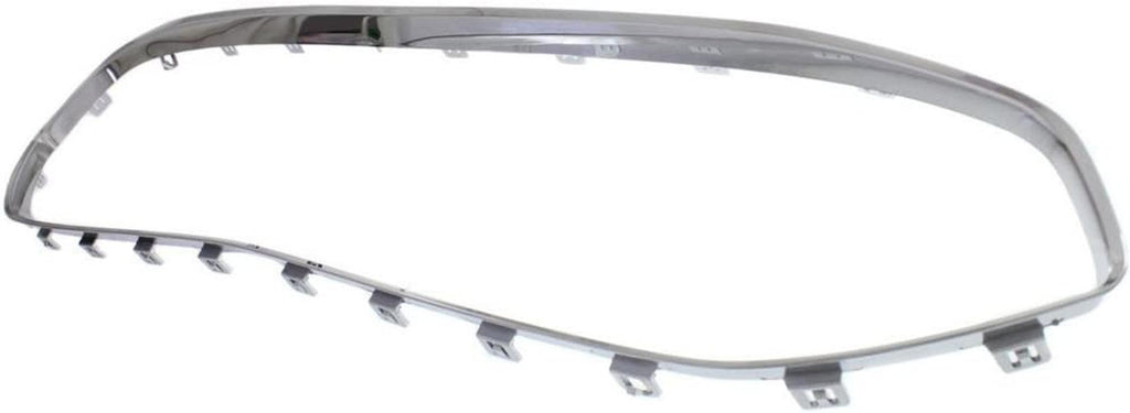 Evan-Fischer Grille Molding Compatible with Ford Fusion 13-16 Outer Chrome