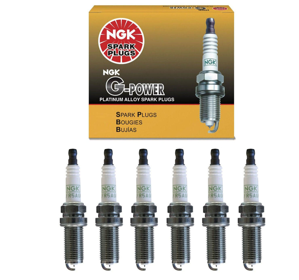 NGK G-Power Platinum Spark Plug Set 6PCS. 5018 LFR5AGP