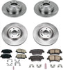 KOE6325 Autospecialty Front and Rear Replacement Brake Kit-Oe Brake Rotors & Ceramic Brake Pads