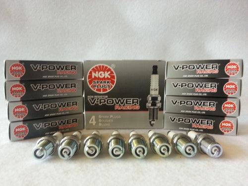 8-New NGK V-Power Copper Spark Plugs BCPR7ES #5030 Made in Japan