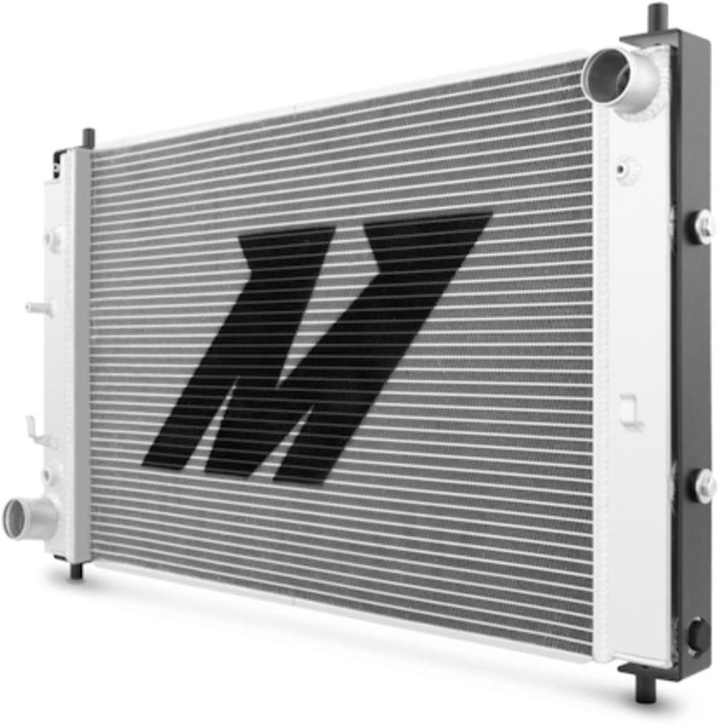 MMRAD-MUS-97BA Bracketed Aluminum Radiator Compatible with Ford Mustang Automatic 1997-2004 Silver