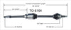 TO-8164 CV Axle Shaft