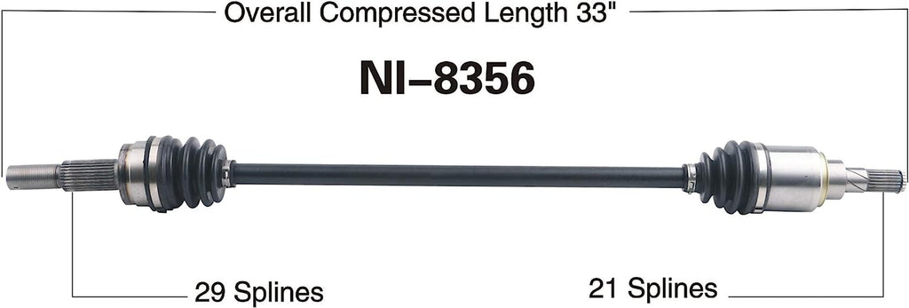 NI-8356 CV Axle