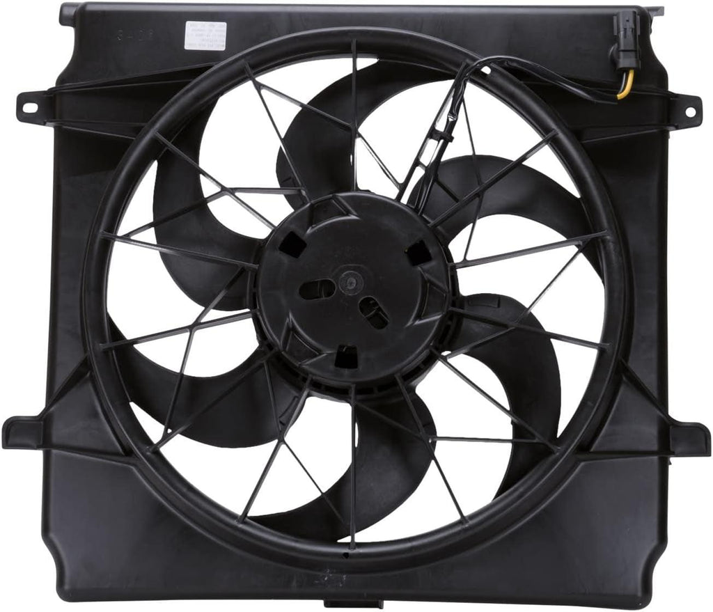 620520 Cooling Fan Assembly Compatible with 2002-2004 Jeep Liberty , Black