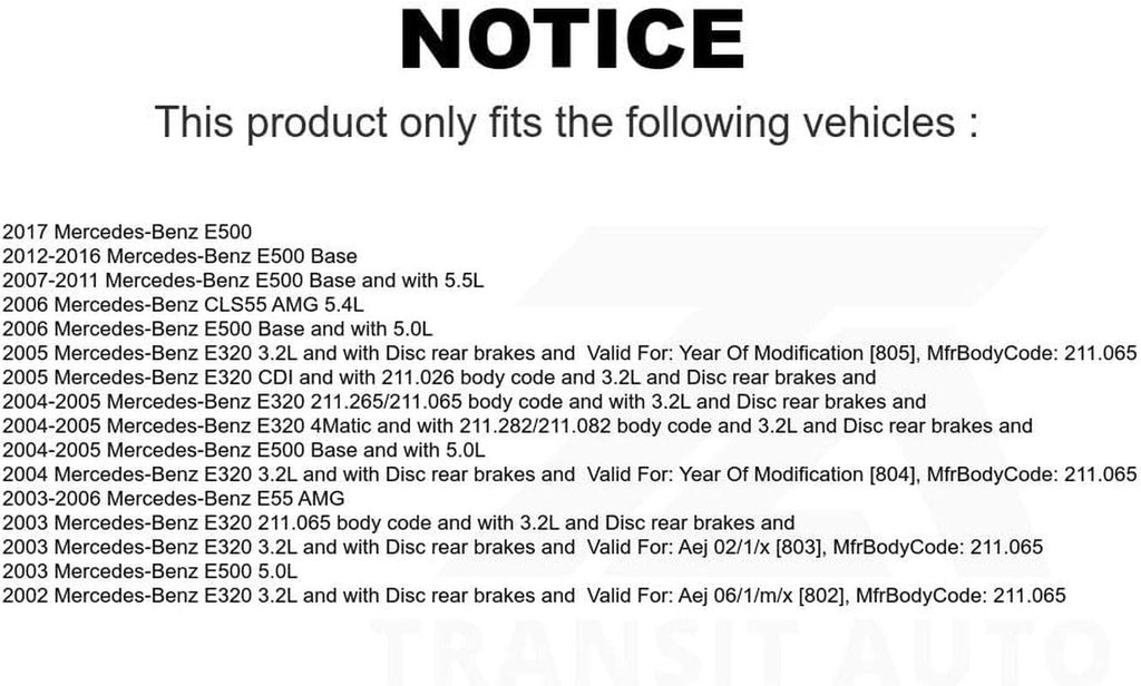 Mpulse Front Left Disc Brake Pads Wear Sensor SEN-2BWS0135 for Mercedes-Benz E320 E500 E55 AMG