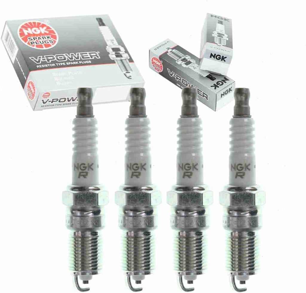 4 Pc NGK V-Power Spark Plugs Compatible with Ford Ranger 2.3L L4 2005-2011