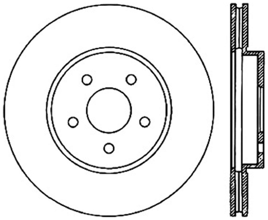 Centric Front Disc Brake Rotor for X-Type, Mondeo (121.20016)