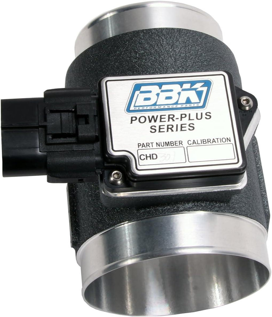 BBK 8005 76Mm Mass Air Flow Meter MAF Sensor Calibrated for 30 Lb Injectors, Cold Air Kit Calibration for Ford Mustang 5.0L